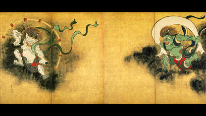 Health omamori charms from Japan - thunder and wind god